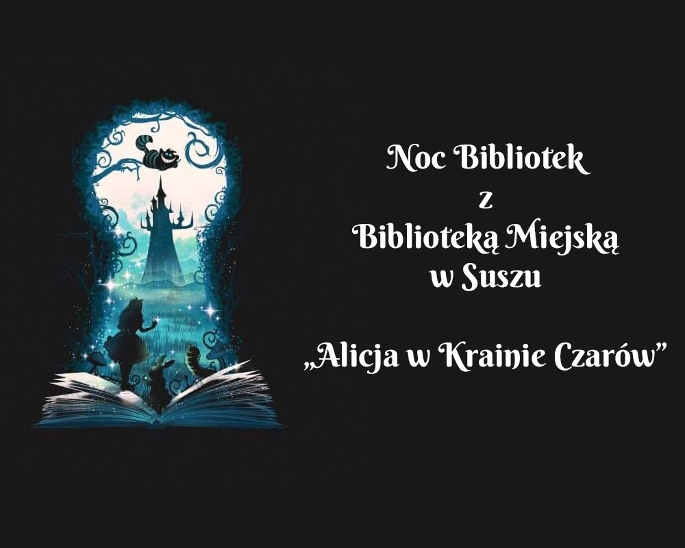 Grafika z napisem "Noc Bibliotek 2021"